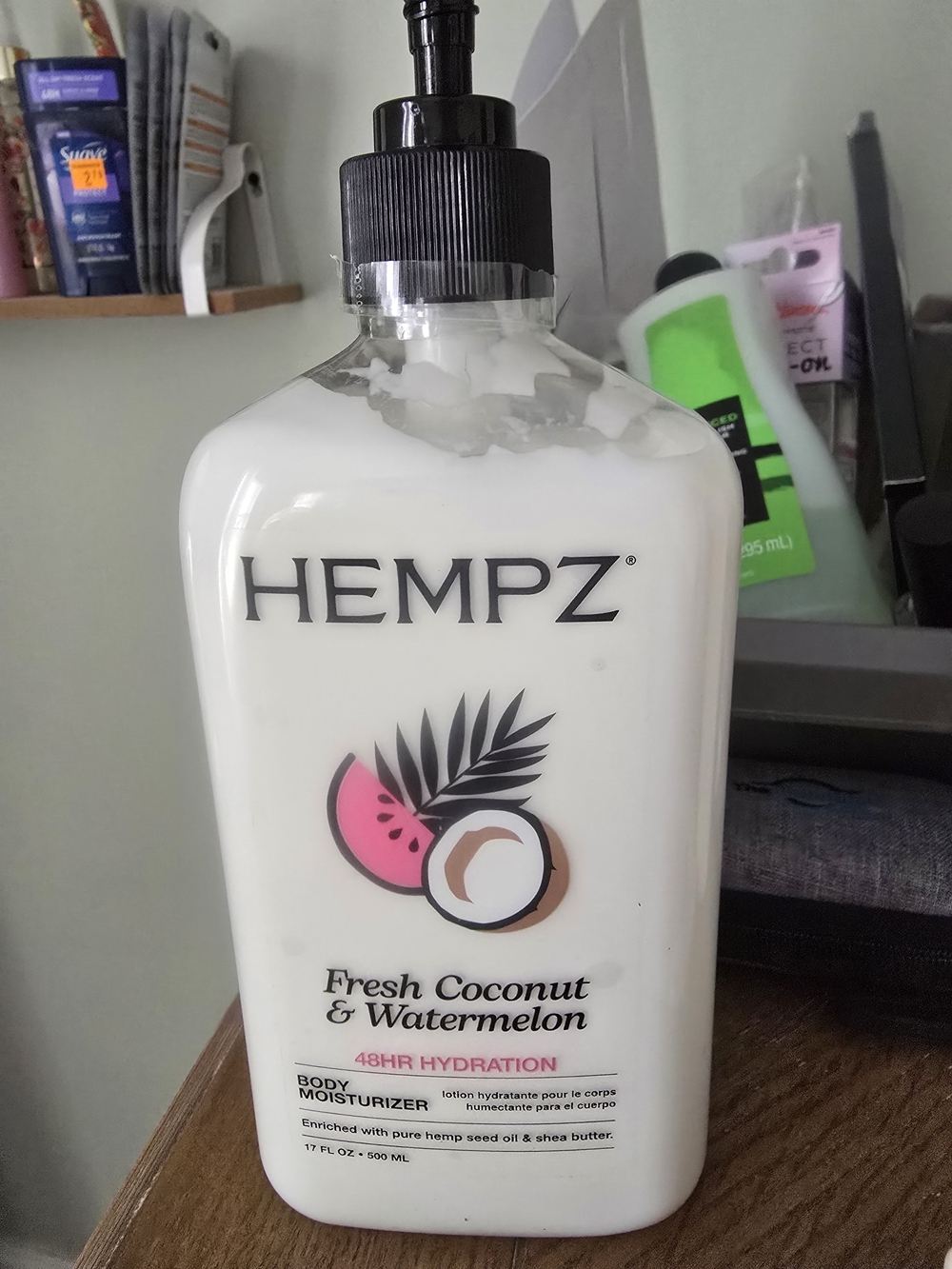 Hempz Fresh Coconut & Watermelon Body Moisturizer - White with Pink Accent